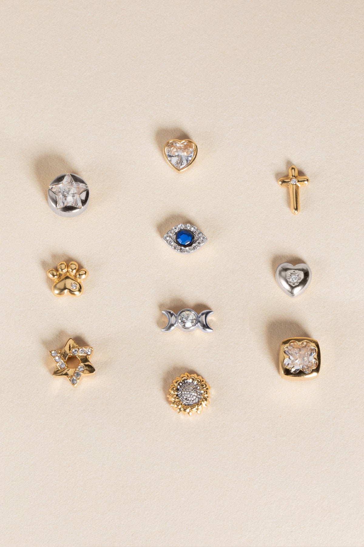 Crystal Paw Mini Stud Earrings