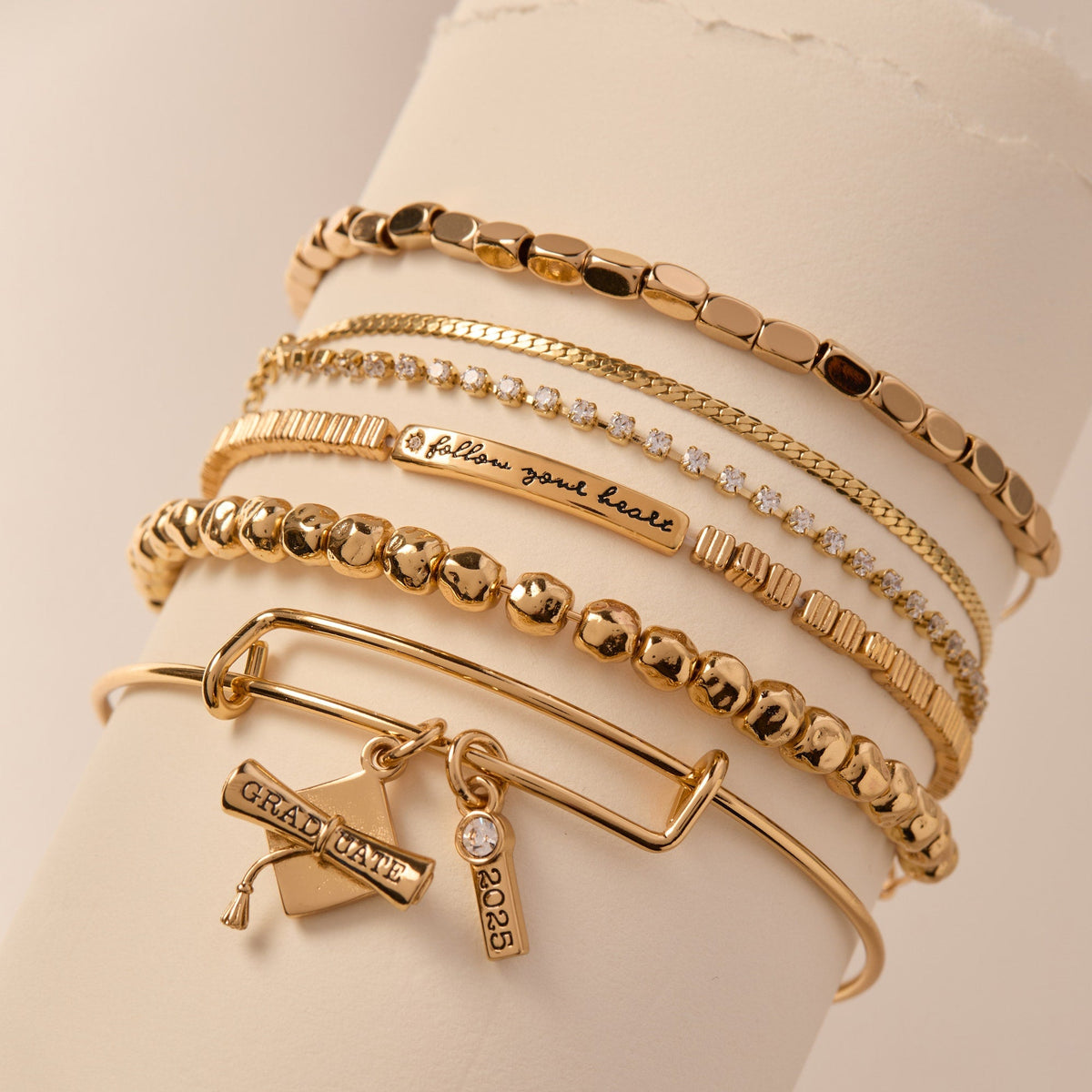 Follow Your Heart Stretch Bracelet