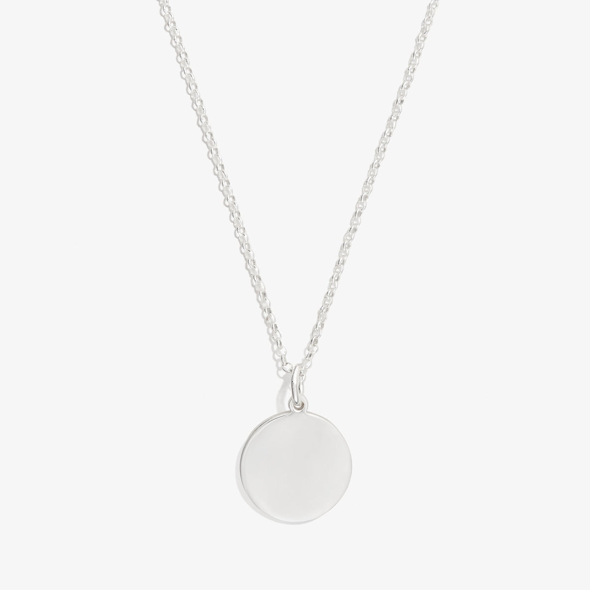 Circle Charm Necklace, 21''