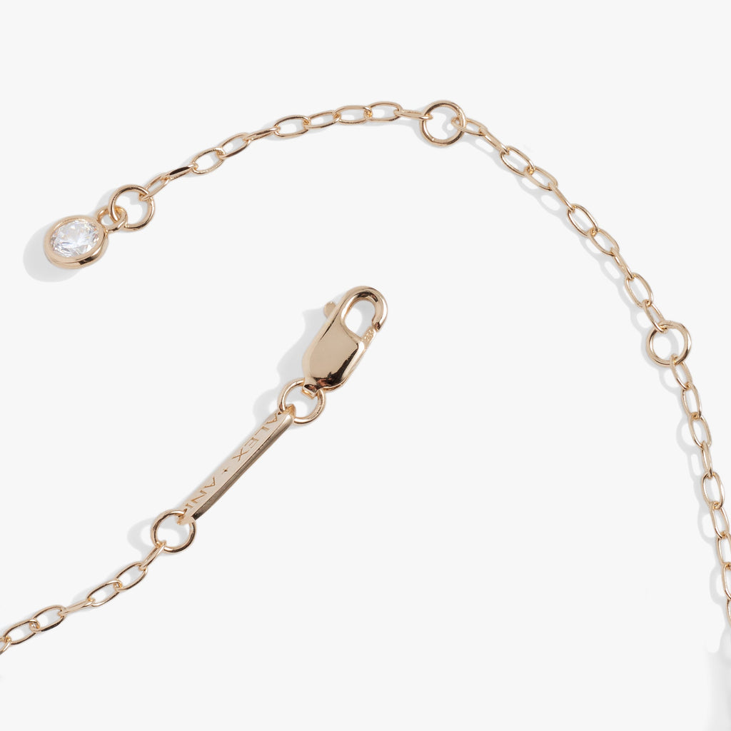 Initial A Precious Elongated Necklace
