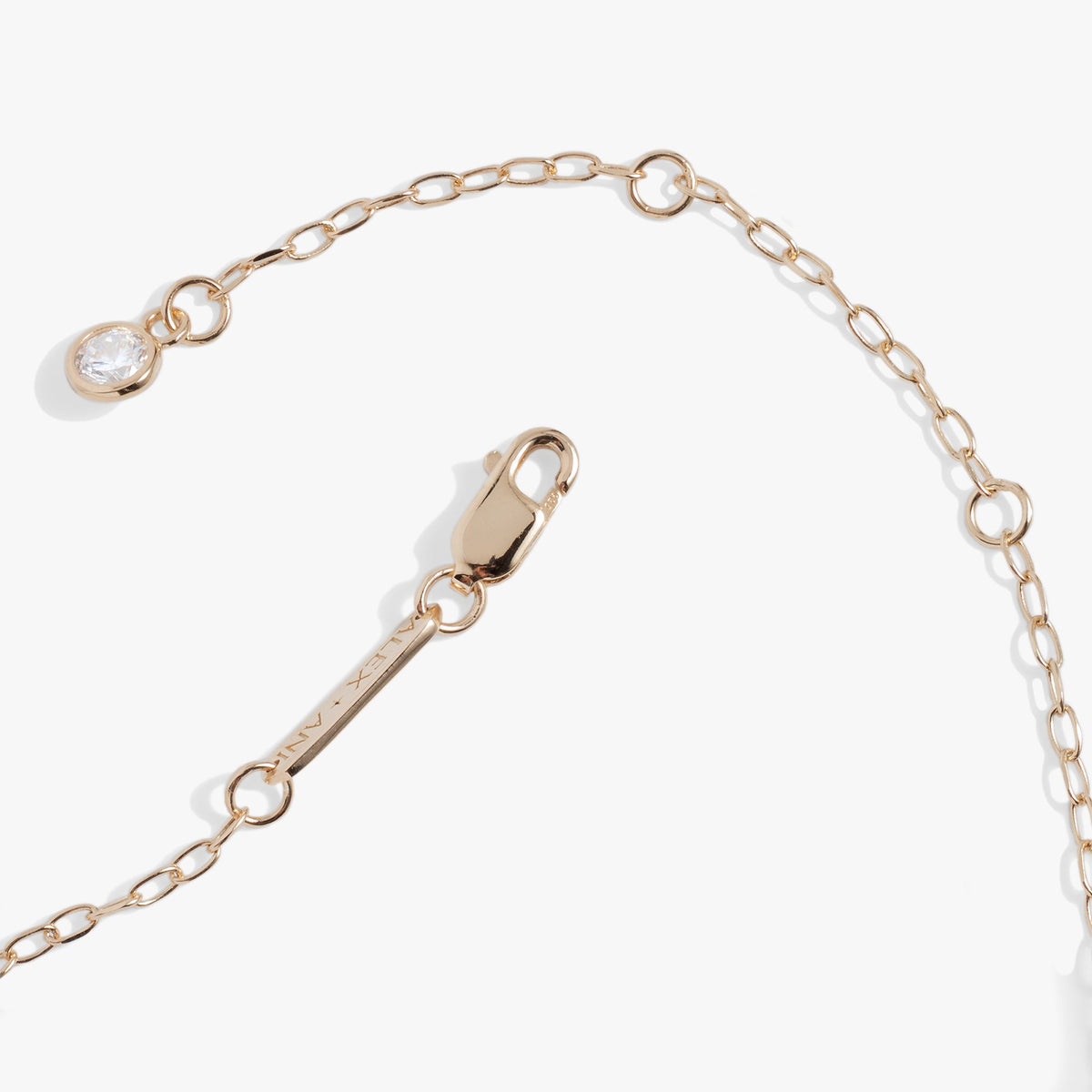 Initial L Precious Elongated Necklace