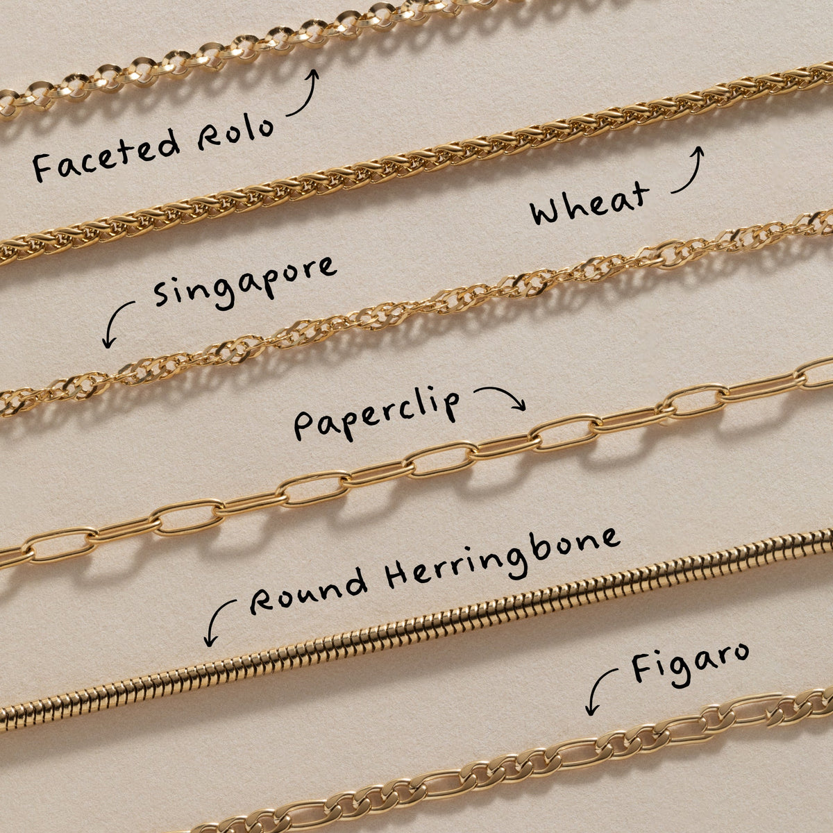 Paperclip Charm & Layering Necklace