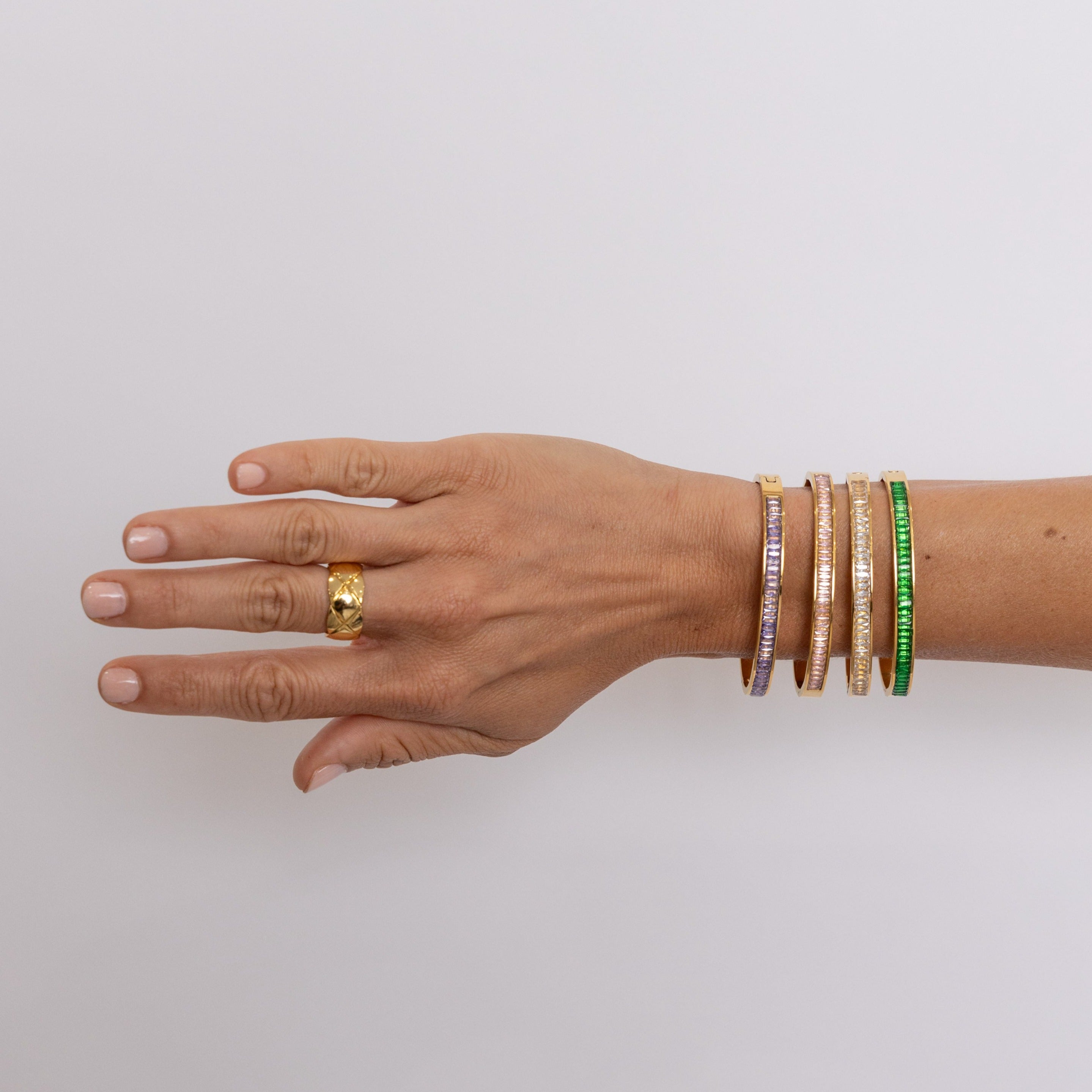 Nicola CZ Bracelet - Emerald