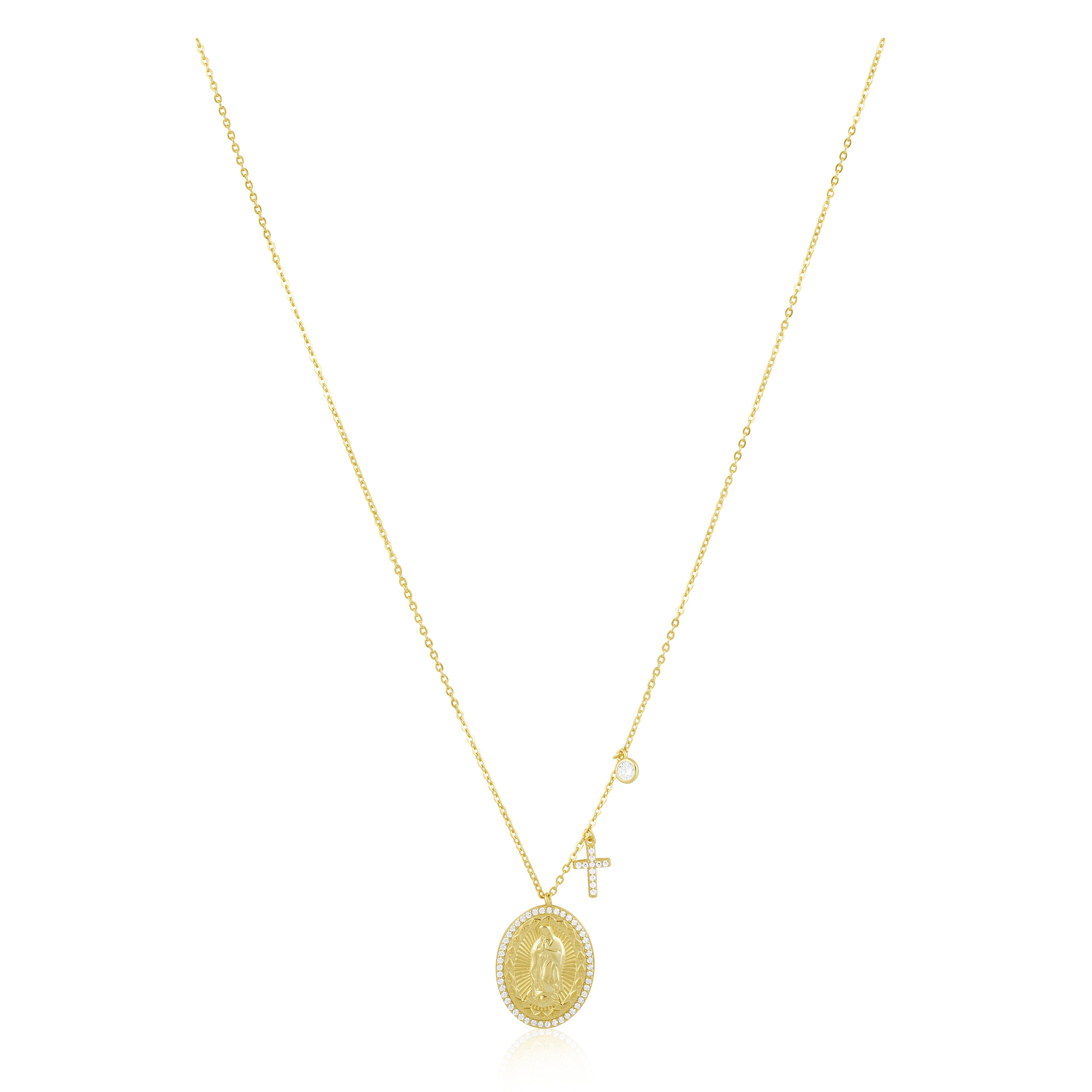 Virgin Mary Pendant Necklace