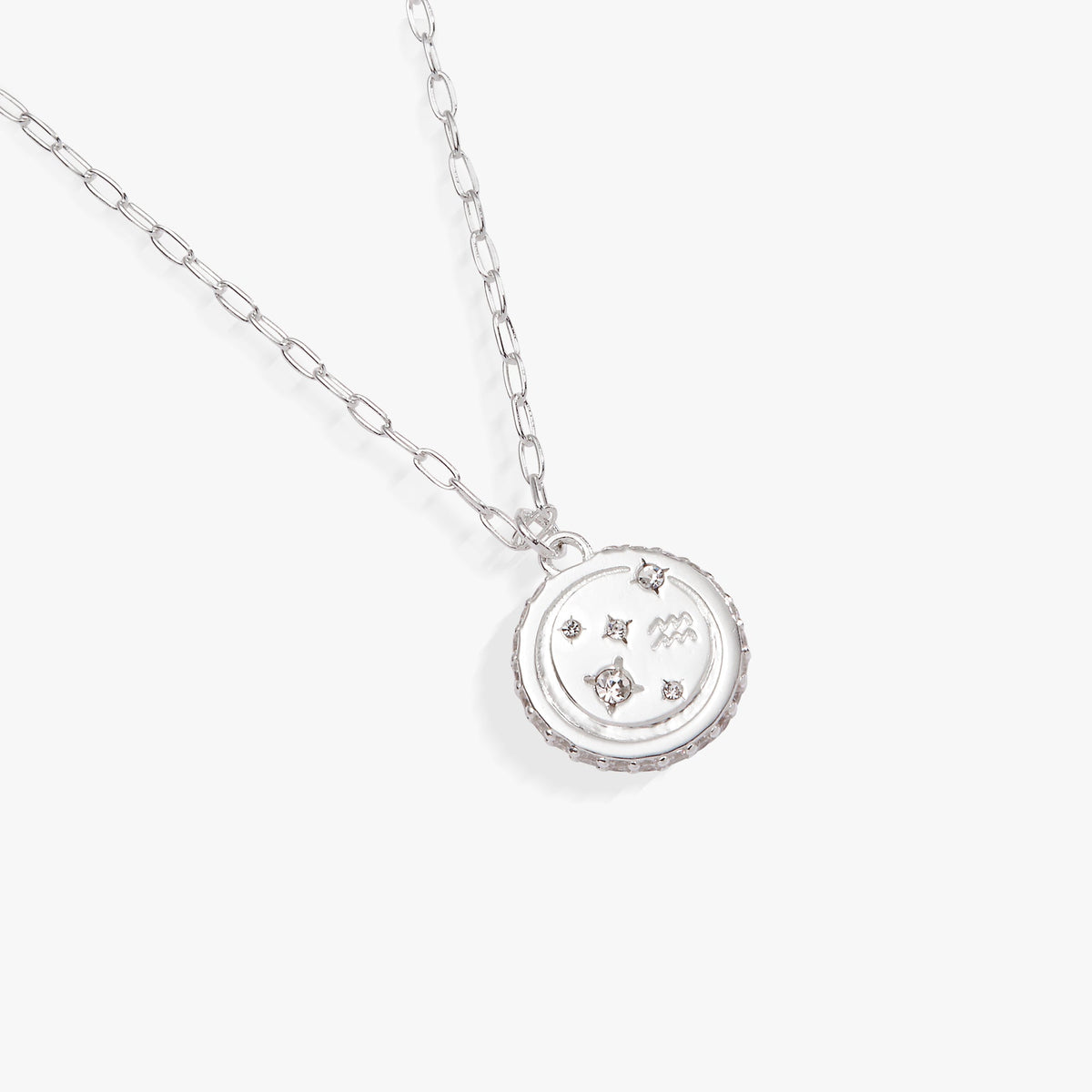 Aquarius Zodiac Precious Necklace