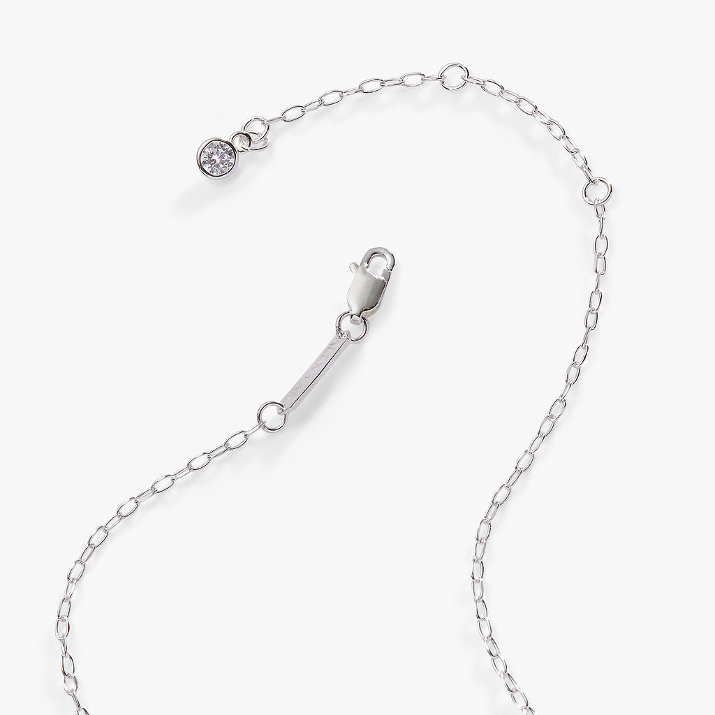 Initial C Precious Elongated Necklace