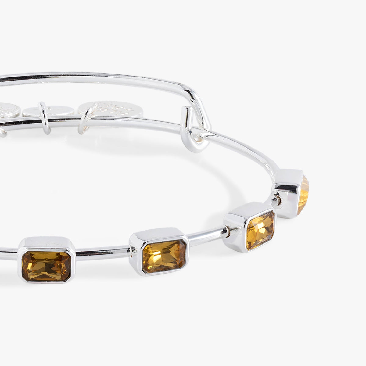 November Birthstone Emerald Cut Bangle