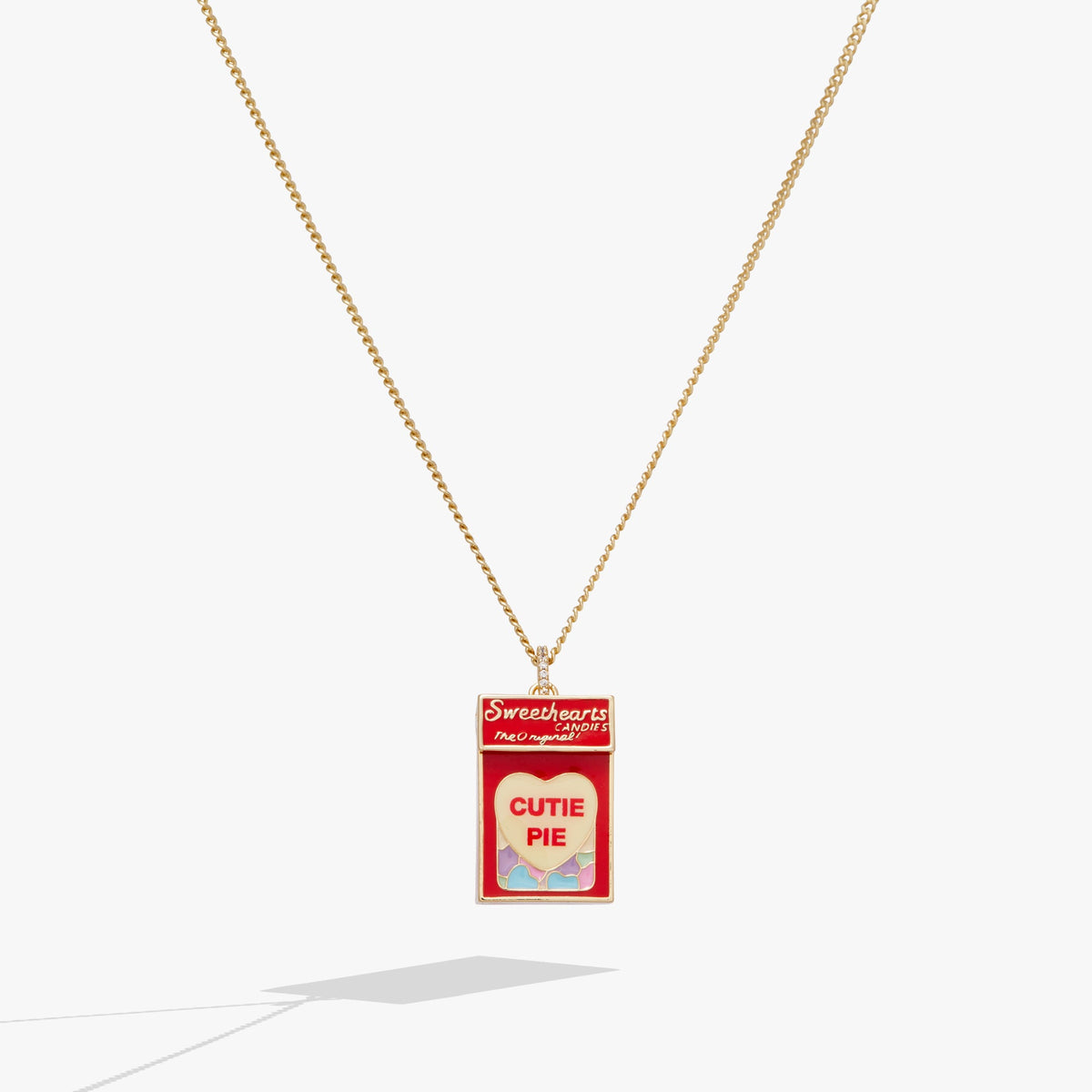 Sweethearts® Box Locket And Heart Charm Necklace